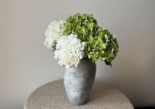 Buket af kunstige hortensia