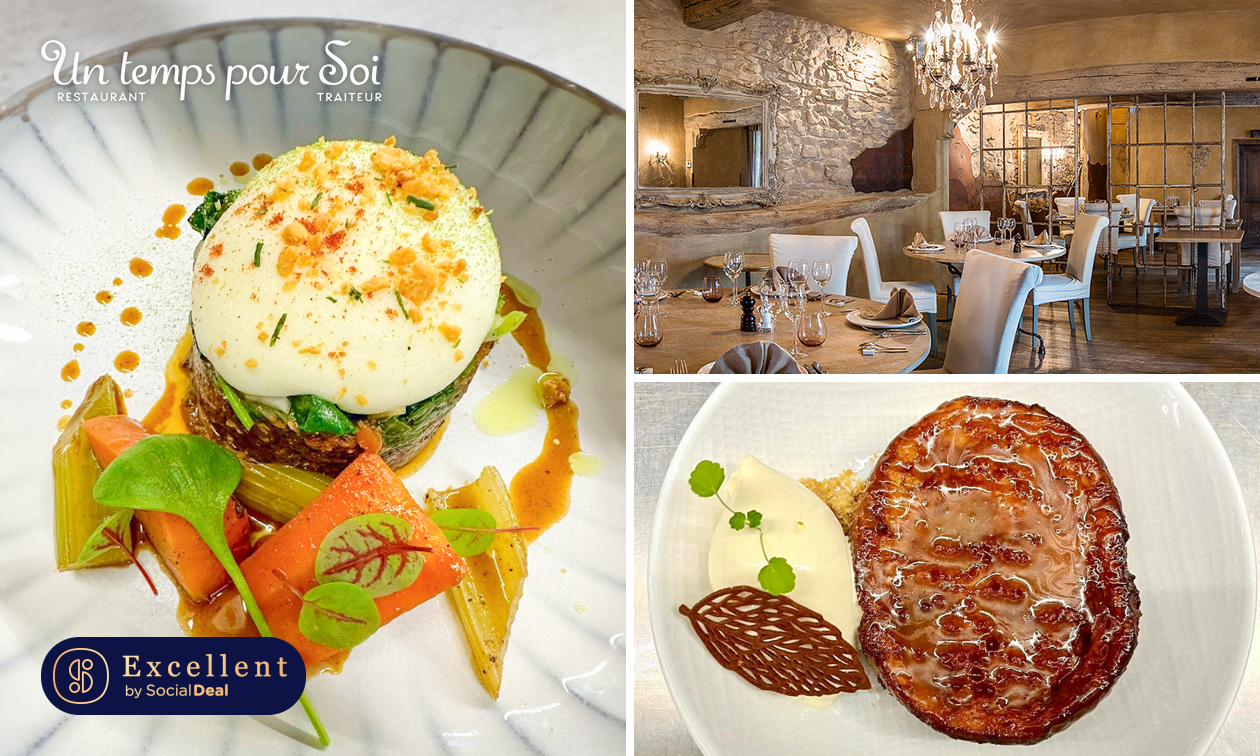 3-gangenlunch of 4-gangendiner bij Un temps pour Soi