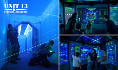 Laser Maze + X-Cube Escape Room + Pommes