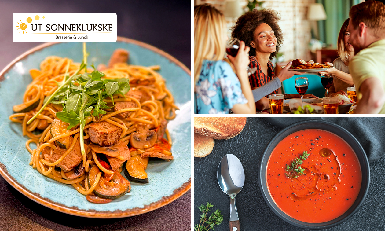 3-Gänge-Menü nach Wahl bei Ut Sonneklukske brasserie & lunch