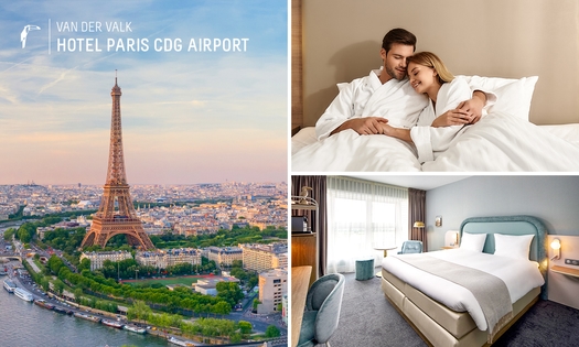 Nuit(s) pour 2 + petit-déjeuner + évtl. dîner en 2 services près de l'aéroport de Paris