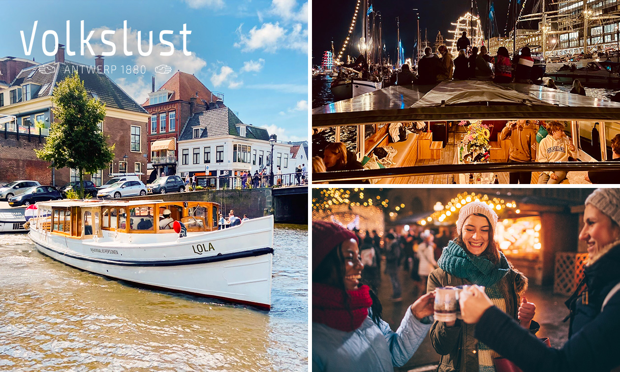 Varen + lunch (75 min) of kerstrondvaart met glühwein en bites tijdens de kerstmarkt in Haarlem