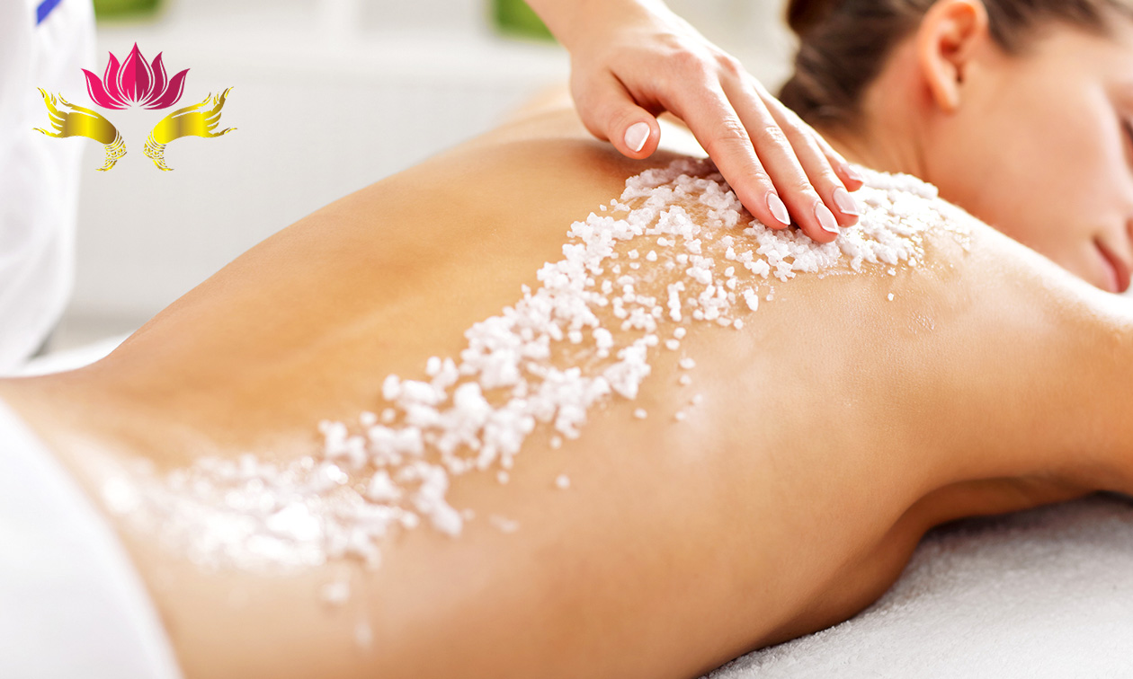 Scrubmassage + gezichtsbehandeling Scrubmassage + gezichtsbehandeling
