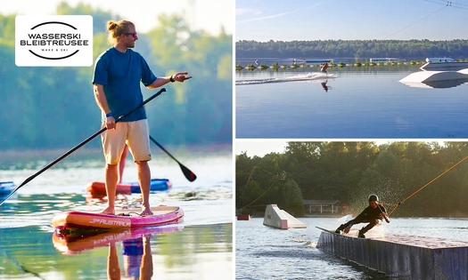 Zeitkarte (2 Std.) für Wasserski oder Stand-up-Paddling (1 Std.)