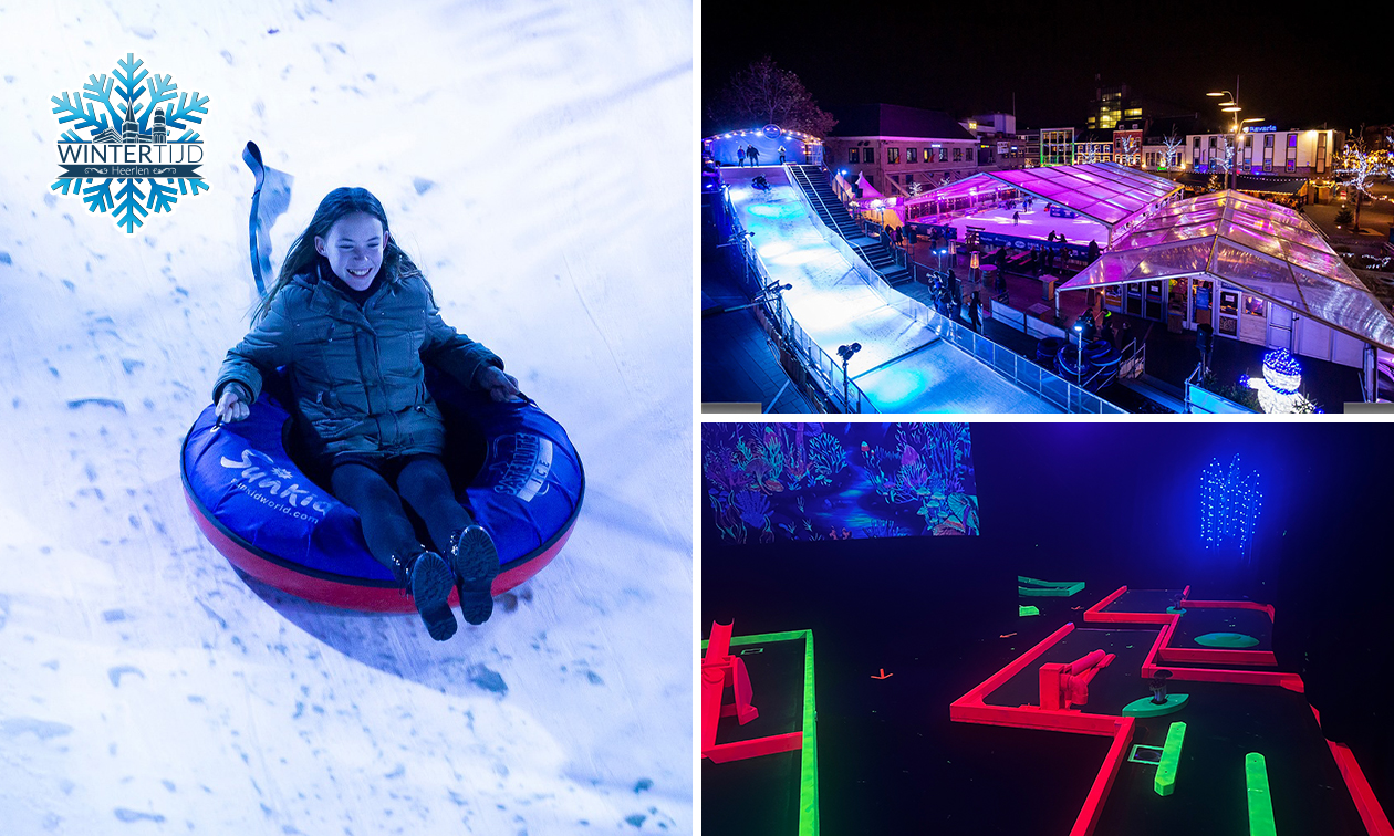 9-Loch magisches Wintergolf + 2x Rutschen + Getränk bei Wintertijd Heerlen