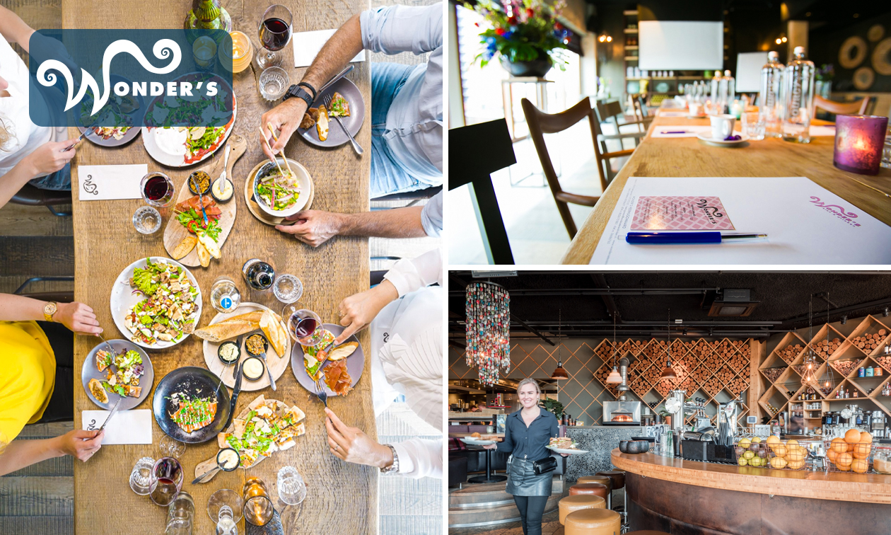 3-gangendiner à la carte bij Wonder's Heerhugowaard