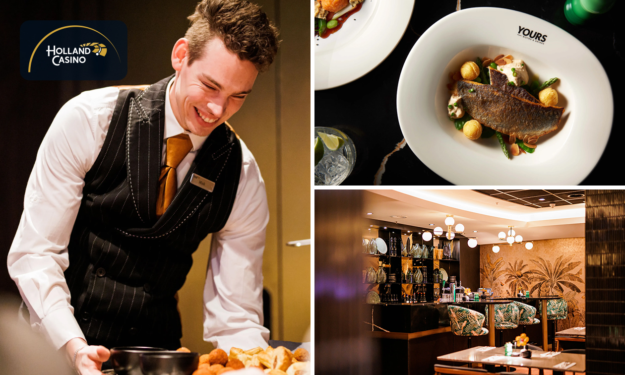 3-gangen keuzediner bij Bistro Yours in Holland Casino