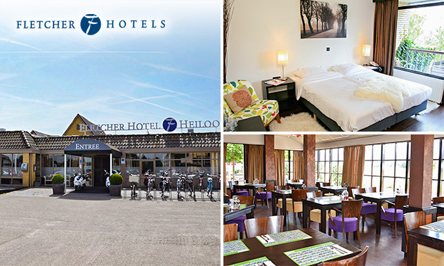 Overnachting voor 2 + evt. ontbijt en 3-gangendiner bij Fletcher Hotels