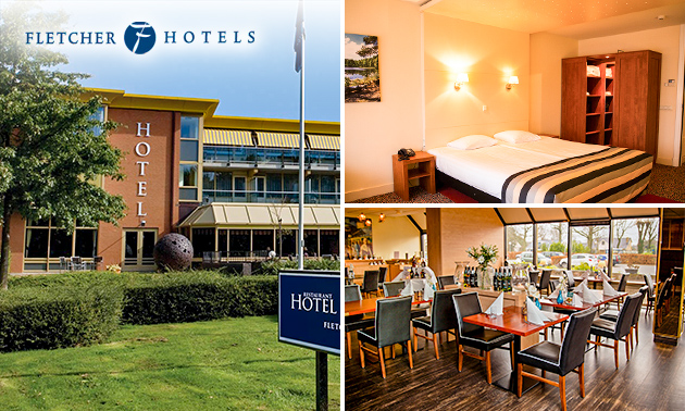 Overnachting voor 2 + evt. ontbijt en 3-gangendiner bij Fletcher Hotels