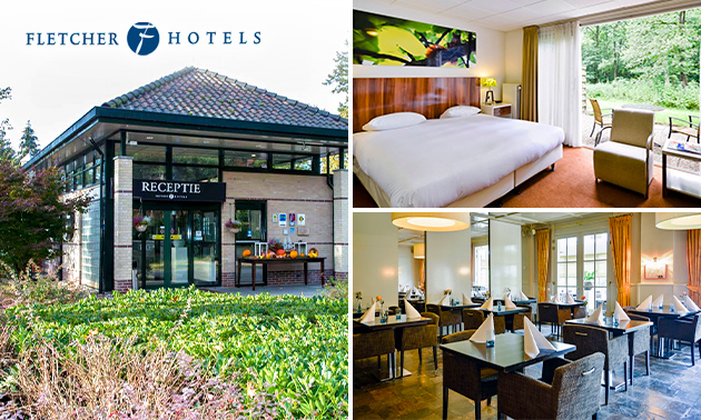 Overnachting voor 2 + evt. ontbijt en 3-gangendiner bij Fletcher Hotels